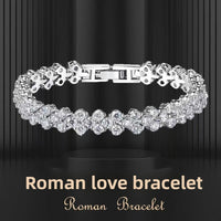 Full Crystal Roman Link Bracelet – Sparkling Statement Jewelry