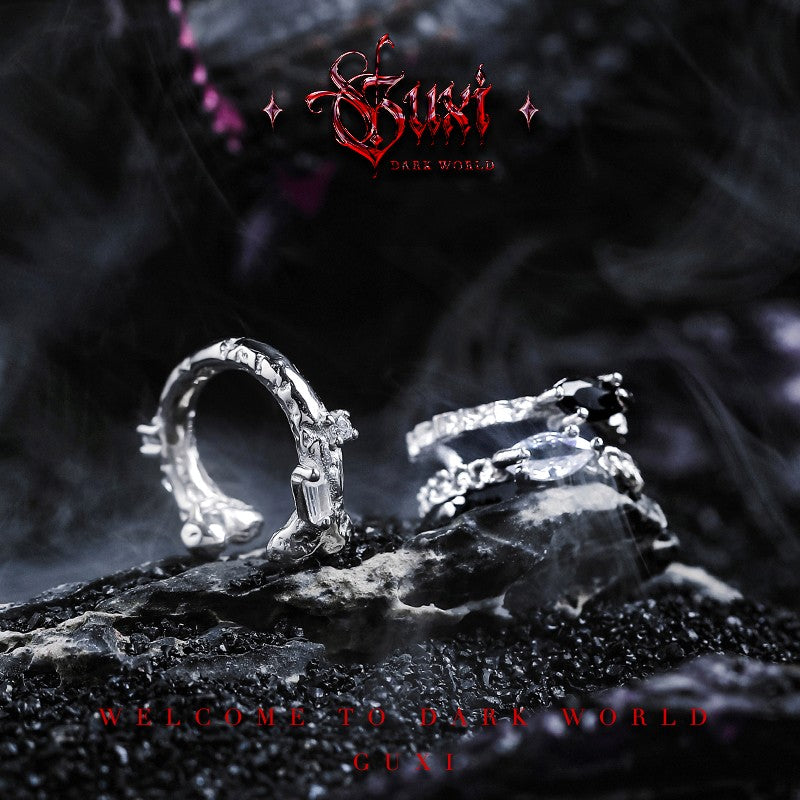Void 925 Silver Men's Earring — view 1