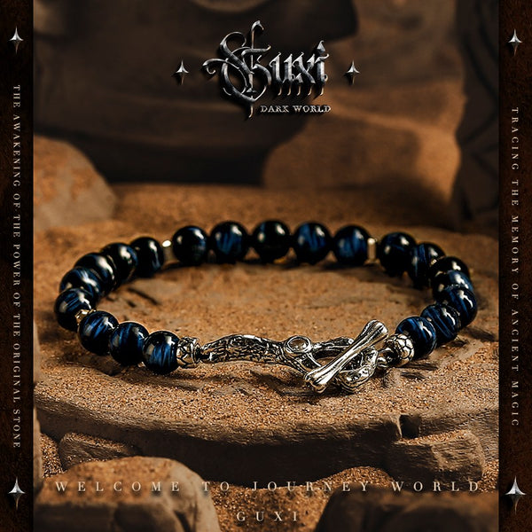 Illusion Beaded Bracelet - Men's 925 Silver Design