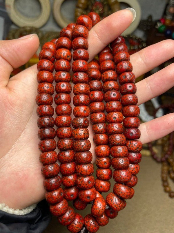 Tibetan Vintage Moon Star 108 Mala | Bodhi Prayer Beads