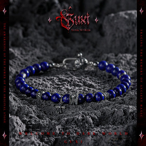 Firmament Beaded 925 Silver Bracelet for Men - 925 Silver Bracelet for Men