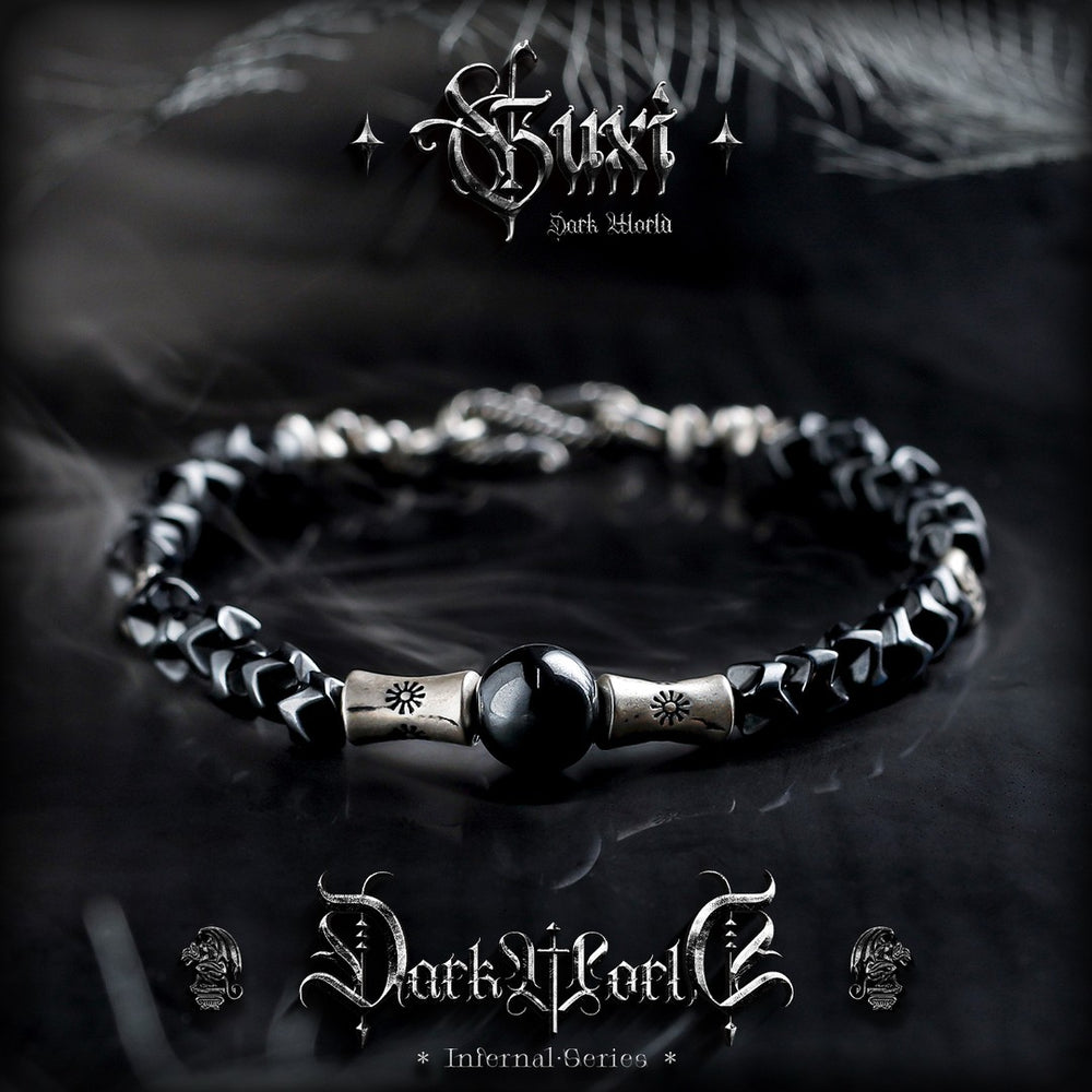 Shadow Whisper 925 Silver Bracelet - Retro Original Design - view 1