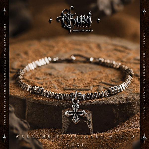 Hunter's Cross Fragment Sterling Silver Bracelet