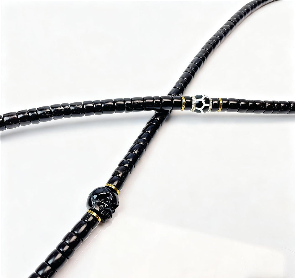 Tibetan 108-Bead Coconut Bracelet | Two-Tone Handmade - view 2
