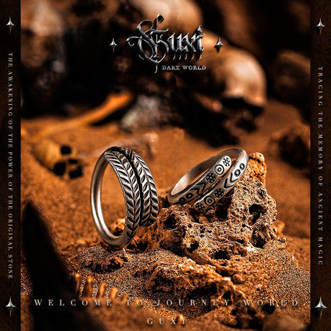 925 Silver Secret Verse Scroll Index Ring
