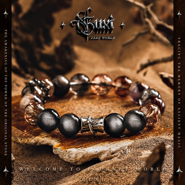 Apocalypse 925 Silver Bracelet - Vintage Men's Hand Chain