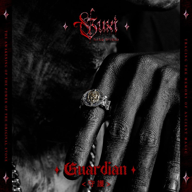 Guardian Claw Vintage Silver Ring — view 2