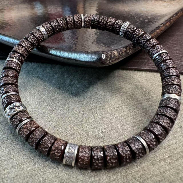 Handmade Coconut Bracelet - Exotic "Yebala" Design, for Luxury & Daily Wear