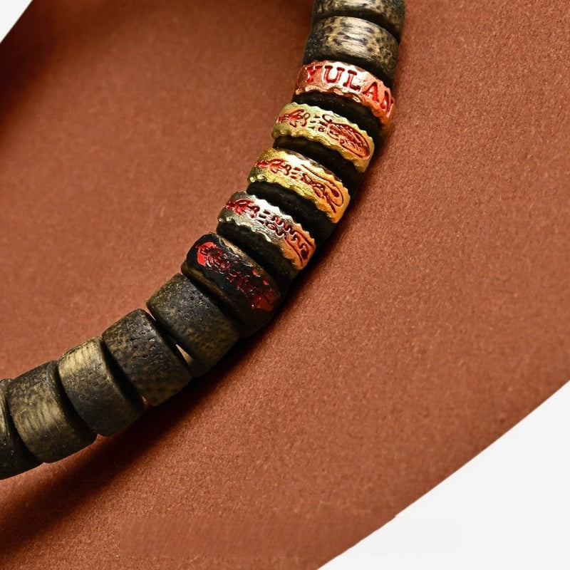 7mm Sinking Grade Kyara Agarwood Bracelet – Vietnamese Nha Trang Agarwood with Floral & Honey Scent - Buddhabelief