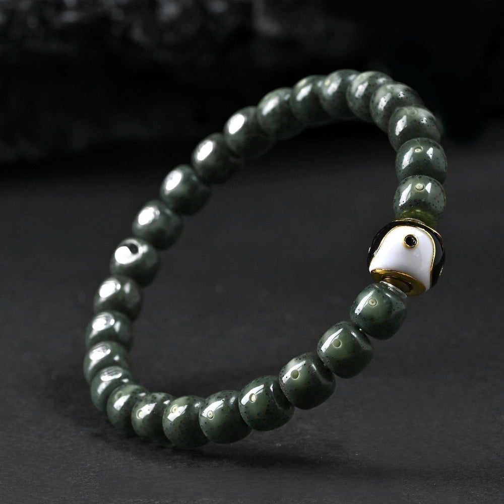 Bagua Tai Chi Bracelet – Jade Talisman for Harmony & Protection - view 1