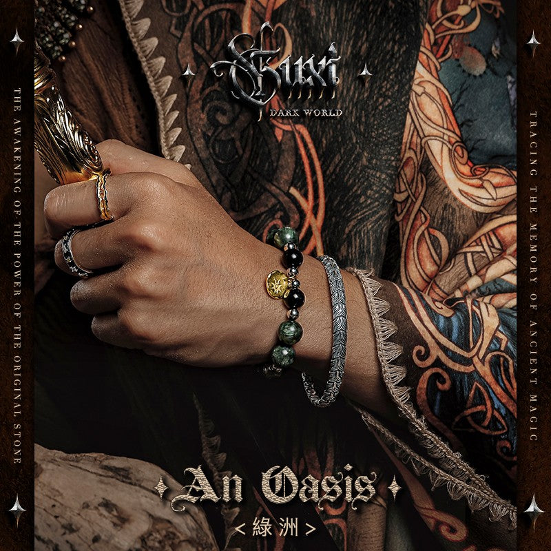 Oasis Beaded 925 Silver Bracelet for Men — view 2