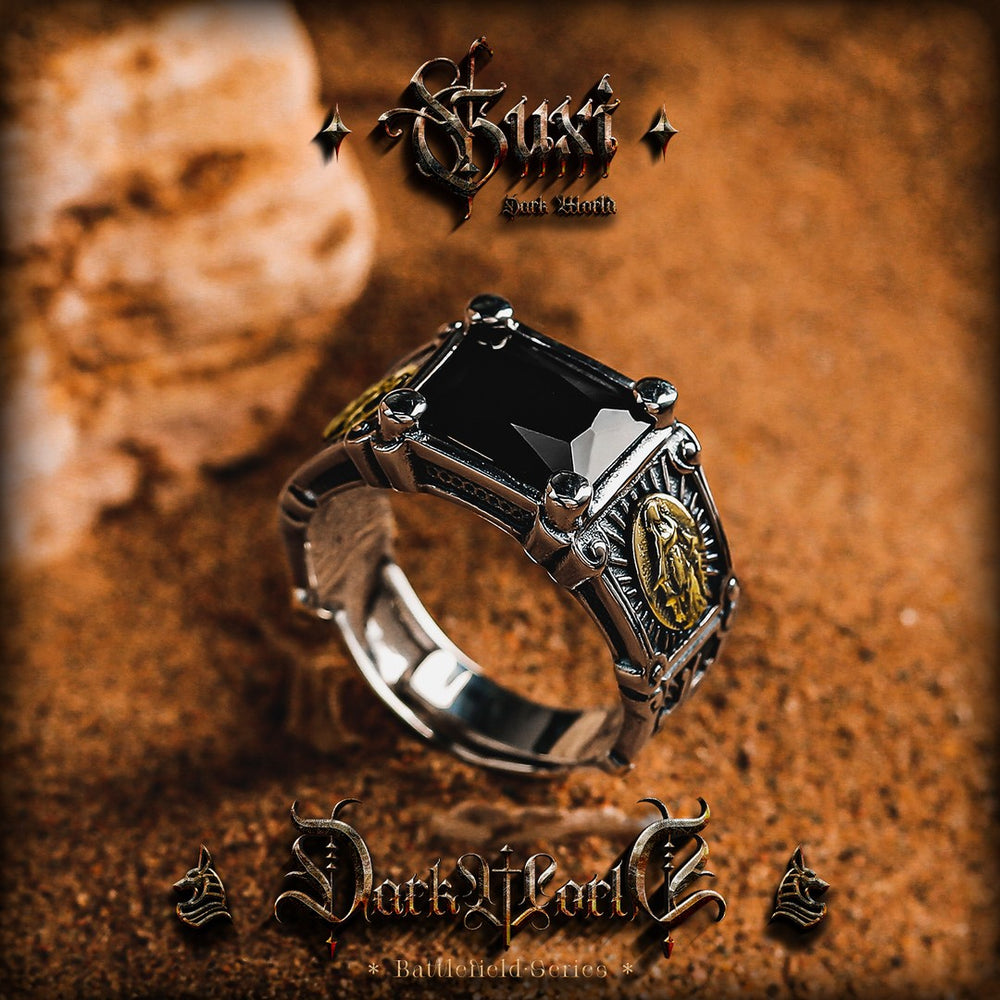 Hades Underworld Skull Vintage Ring - view 2