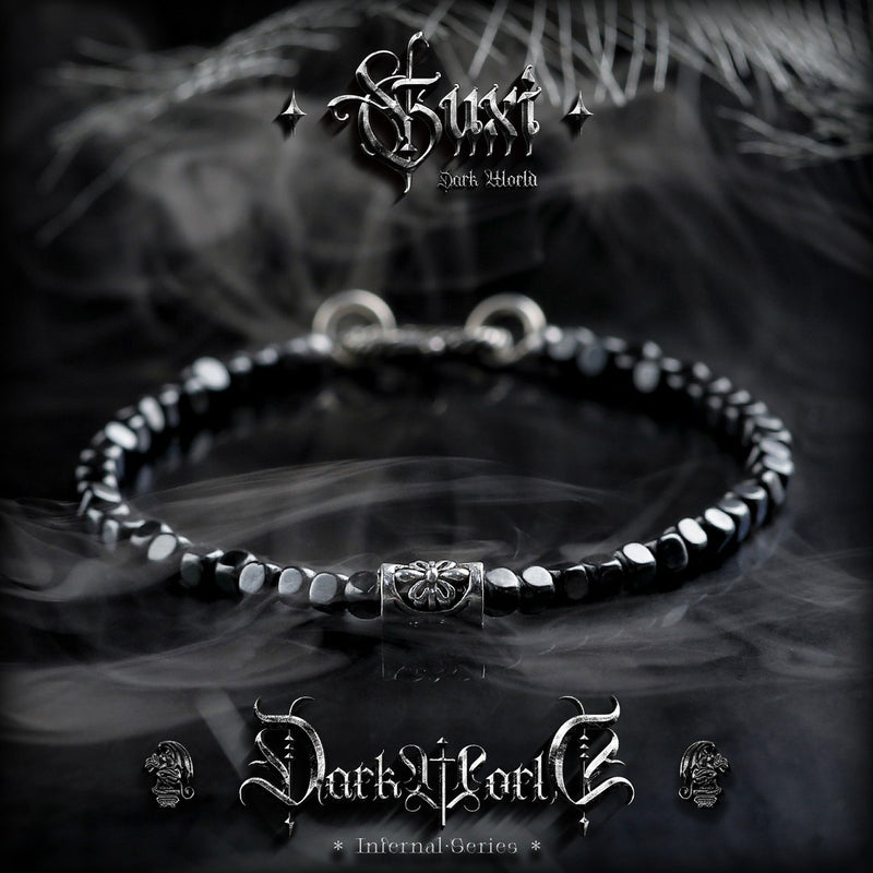 Shadow Whisper 925 Silver Bracelet - Retro Original Design — detail close-up | Buddhabelief