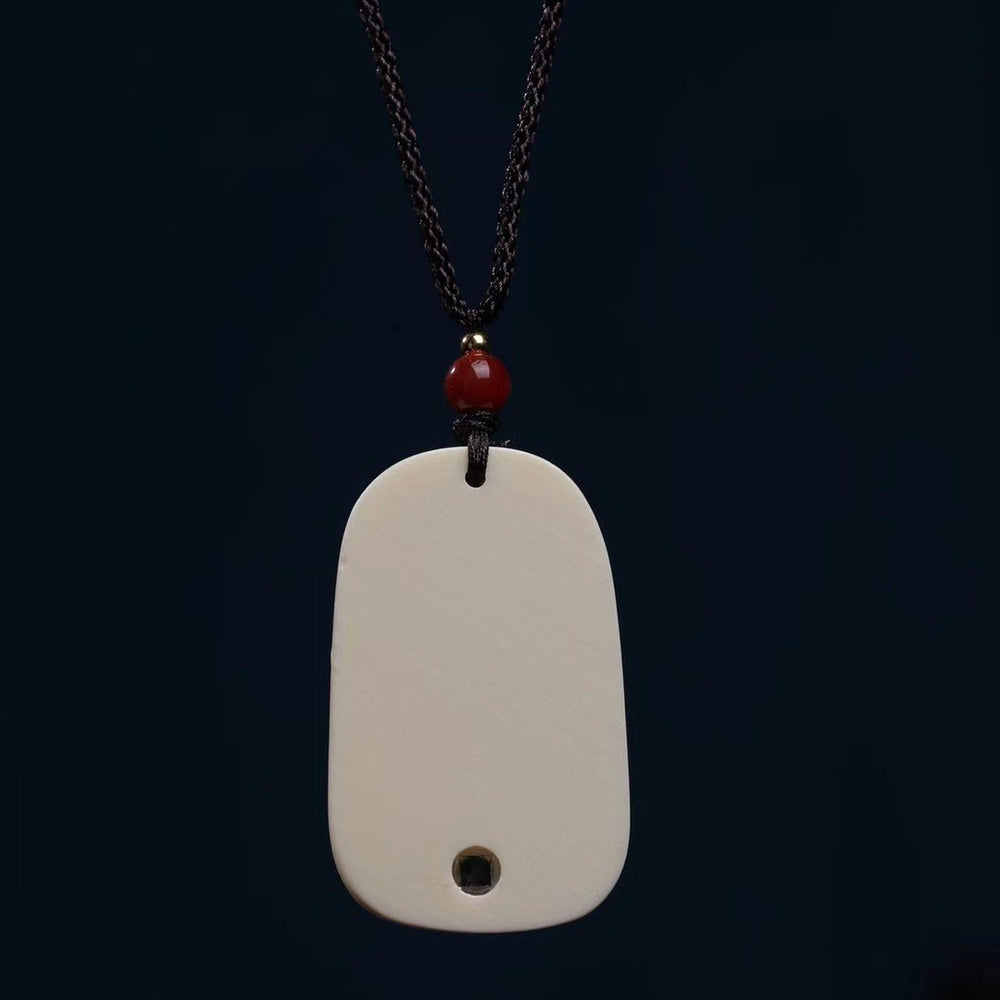 Mini Guanyin Ivory Nut Pendant – Bodhi Jewelry to Wear Around the Neck - view 3