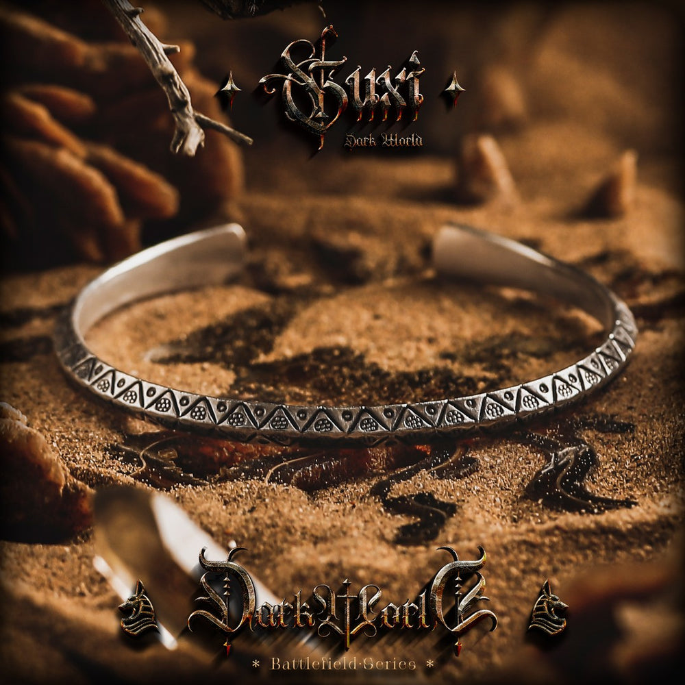 Lost City 925 Silver Cuff Bracelet for Men — view 2
