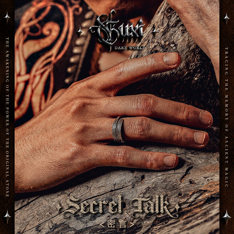 925 Silver Secret Verse Scroll Index Ring — view 2