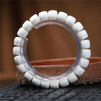 Natural Deer Antler Beaded Bracelet – Handmade DIY Netsuke Design for Creative Jewelry Lovers - Buddhabelief