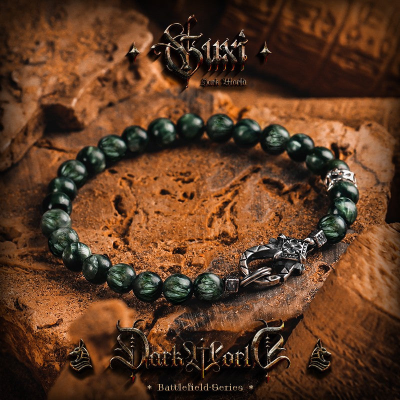 Serenity Beaded 925 Silver Bracelet for Men - view 2