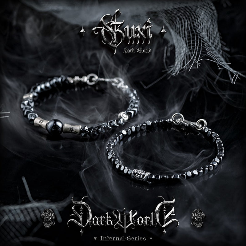 Shadow Whisper 925 Silver Bracelet - Retro Original Design — side view | Buddhabelief