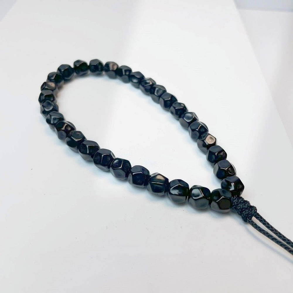 Chocolate Vajra Bracelet | Hand-Carved Coconut Palm - view 3