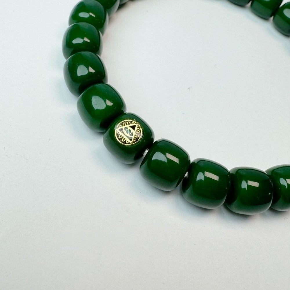 Ancient Plant-Dyed Bodhi Root Bracelet | Handcrafted Old-Style Series - view 3