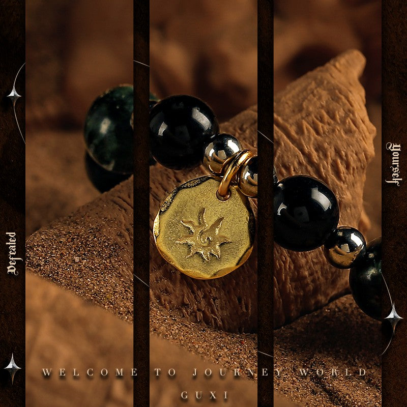 Oasis Beaded 925 Silver Bracelet for Men — view 3