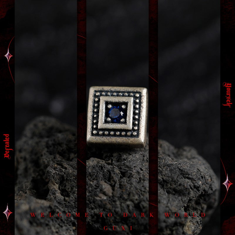 Starlight Vintage 925 Silver Stud Earrings — view 3