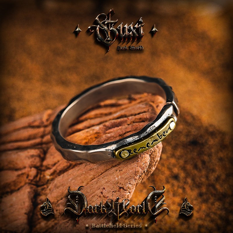 The Silence 925 Silver Ring - Minimalist Open Men's Band detail view 2