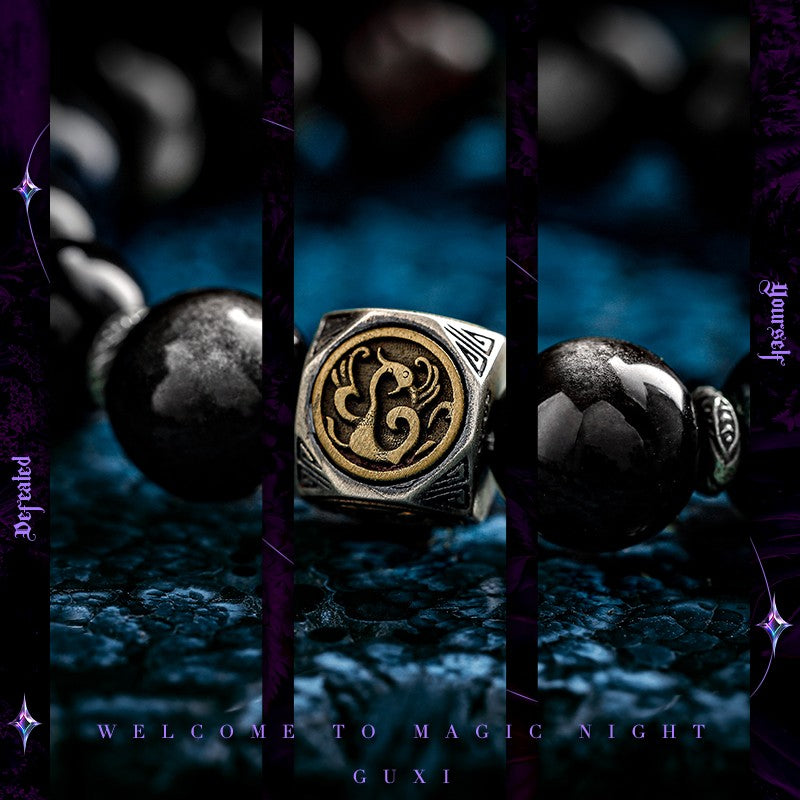 Spirit Beast 925 Silver Bead Bracelet for Men — worn on hand close-up (Buddhabelief sterling silver ring collection)