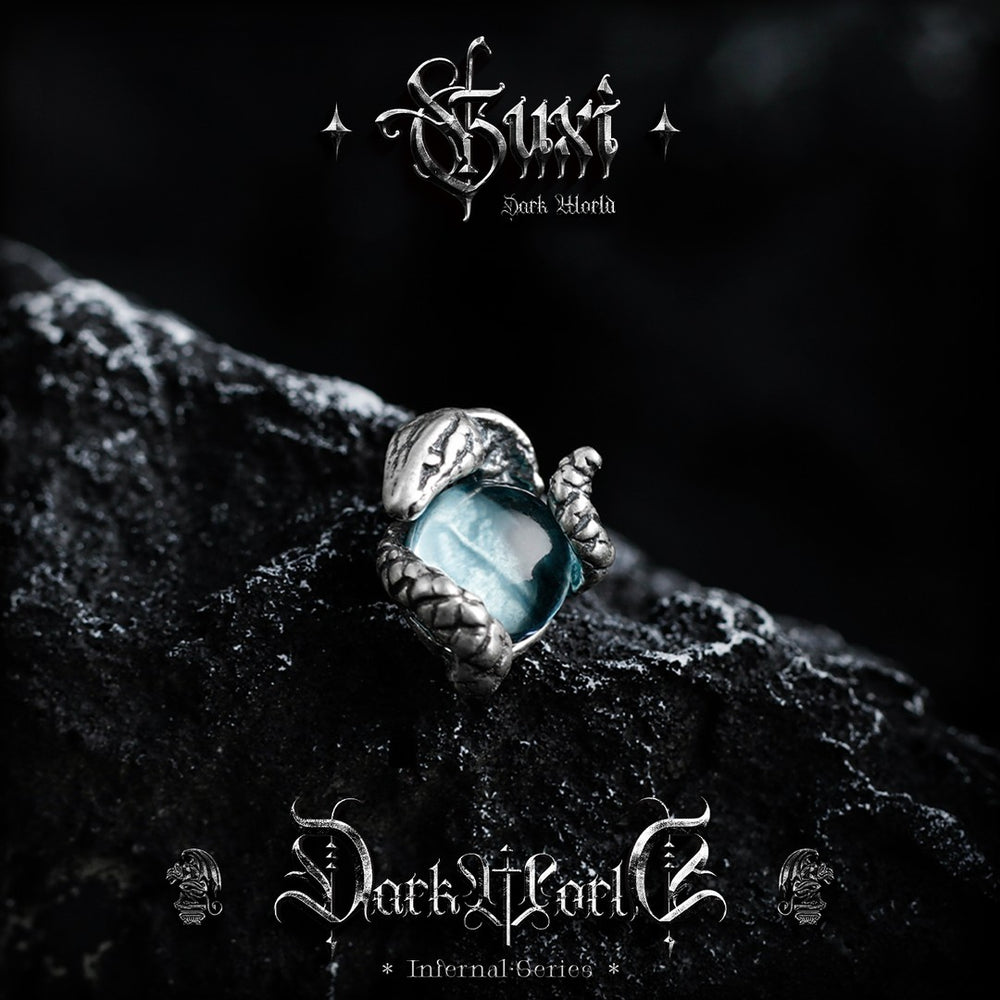 Forest Spirit Dark 925 Silver Men's Studs — view 3