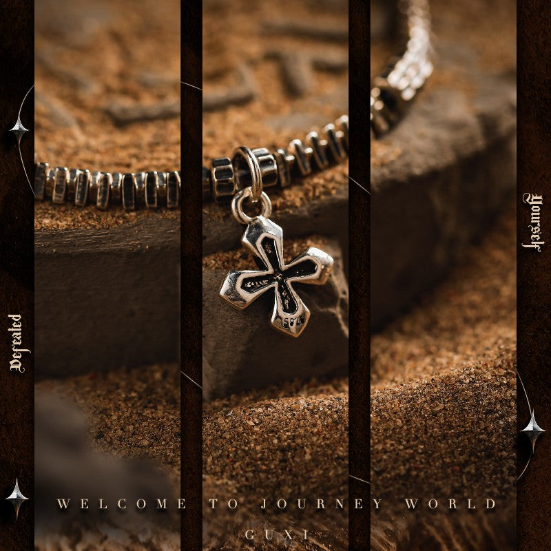 Hunter's Cross Fragment Sterling Silver Bracelet - view 3
