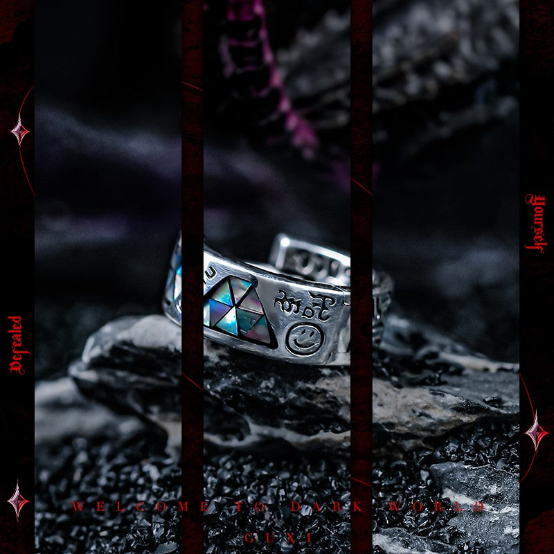 Phantom Void 925 Silver Stud Earrings — view 3