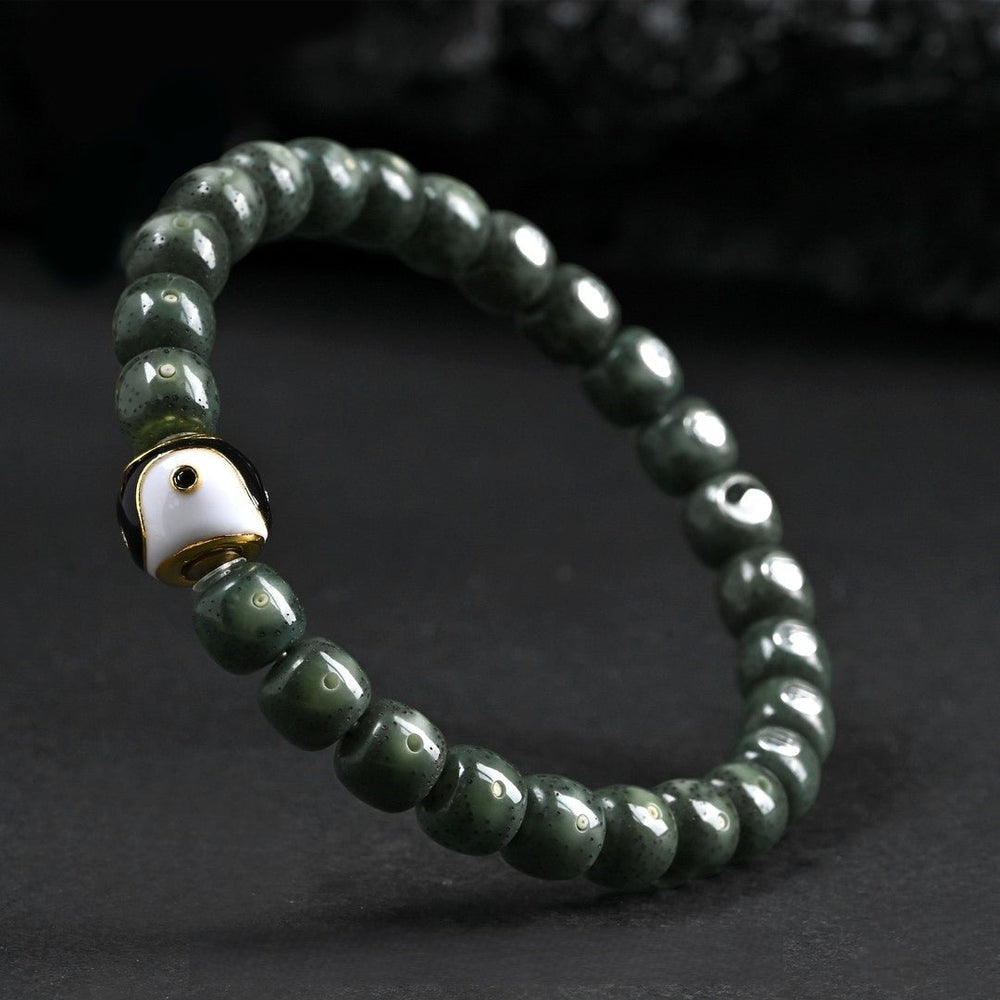 Bagua Tai Chi Bracelet – Jade Talisman for Harmony & Protection - view 4