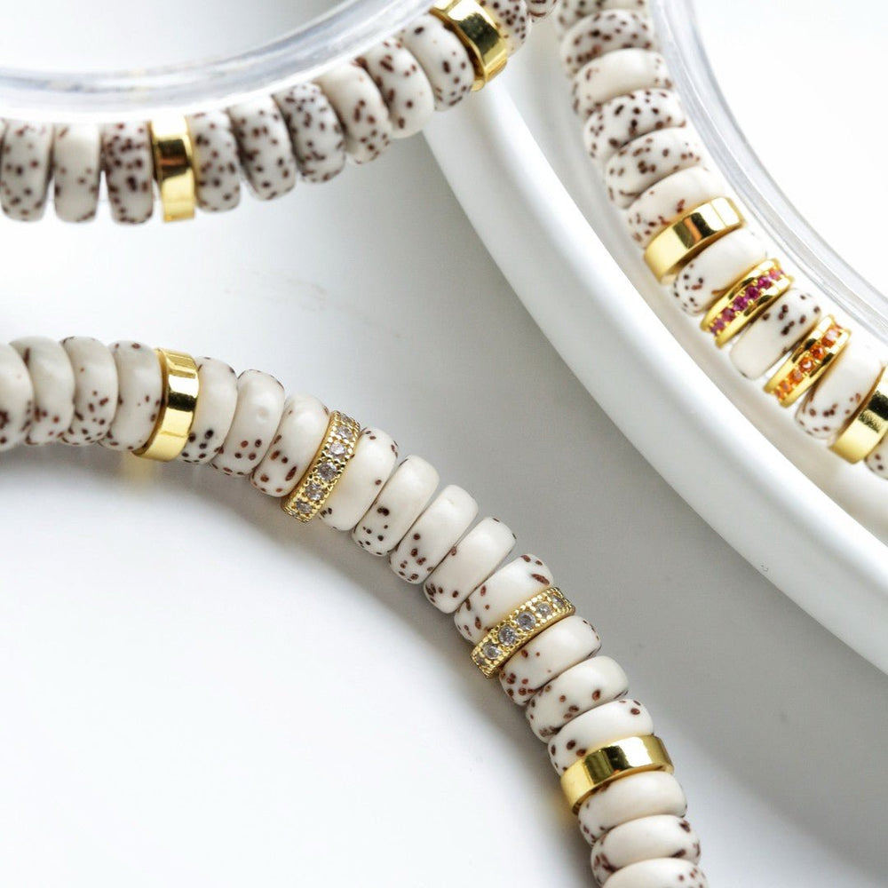 7mm Star Moon Bodhi 108 Beads | Four-Color Fugu Handcrafted Mala - view 5