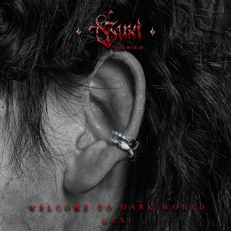 Void 925 Silver Men's Earring — view 4