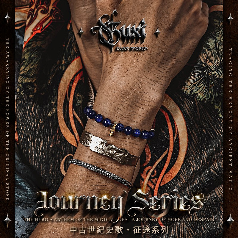 925 Silver Guidance Hand String Bracelet for Men — back view | Buddhabelief