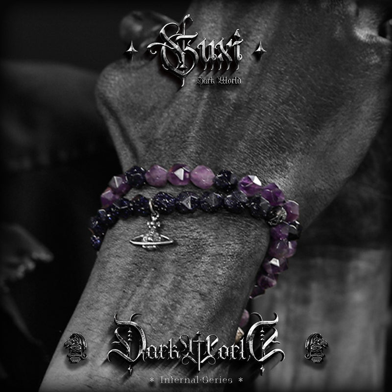 Journey Through Time Men's 925 Silver Multi-Layer Bracelet — back view | Buddhabelief