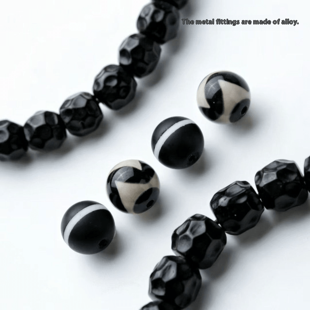 Tai Chi Prayer Beads | Black Gold Coconut & Moon Star Bodhi — view 2