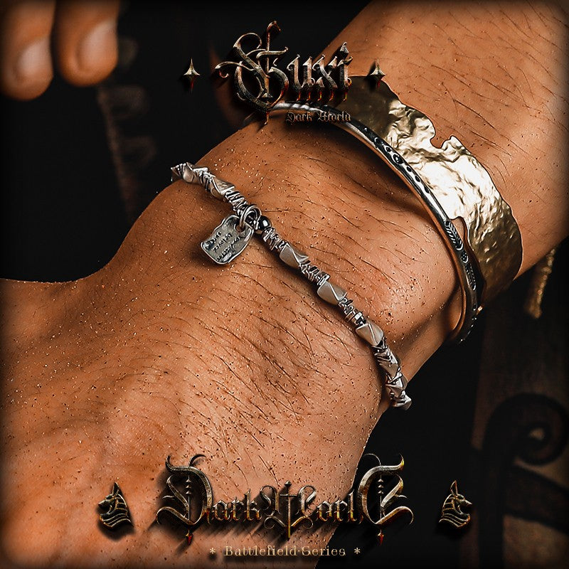 Proverbs Fragmented Bead 925 Silver Bracelet — view 5