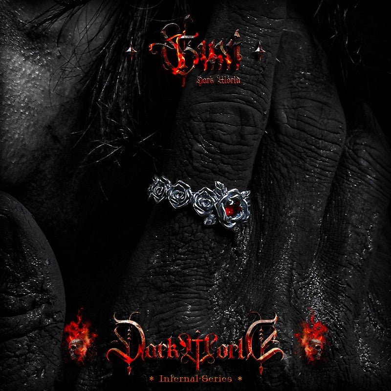 Withered Gothic 925 Silver Open Ring — view 5