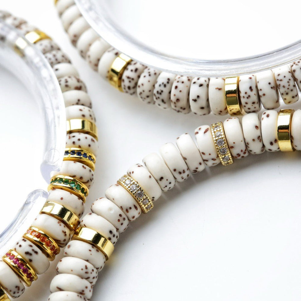 7mm Star Moon Bodhi 108 Beads | Four-Color Fugu Handcrafted Mala - view 2