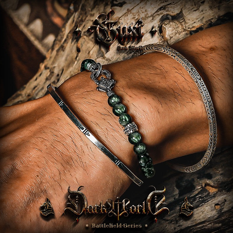 Serenity Beaded 925 Silver Bracelet for Men - view 5