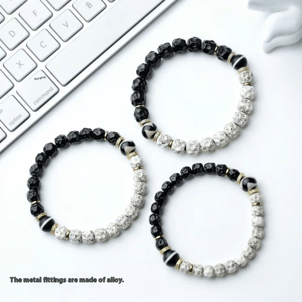 Tai Chi Prayer Beads | Black Gold Coconut & Moon Star Bodhi — view 1