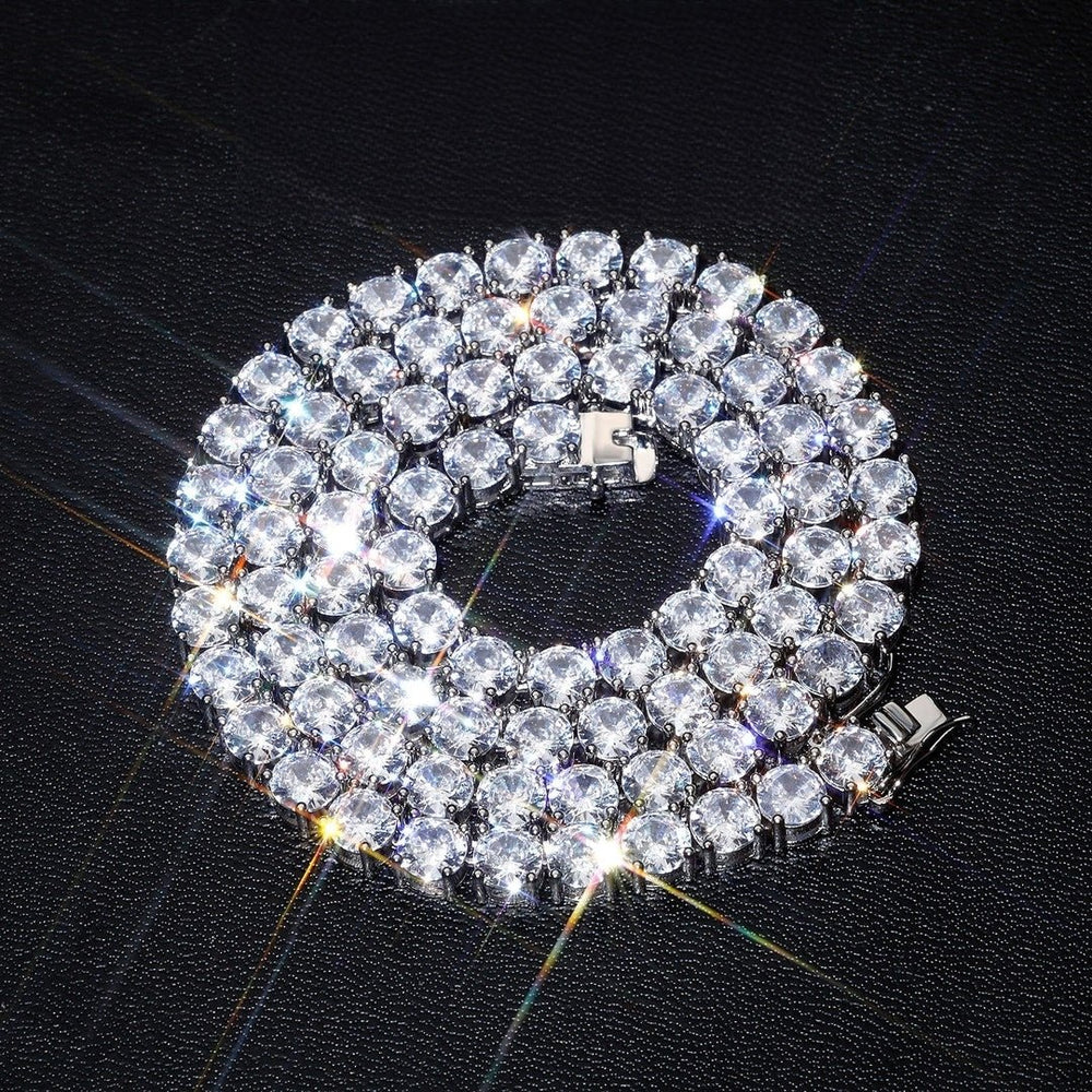 5A Zirconia Iced Chain - Hip Hop Tennis Necklace - view 1