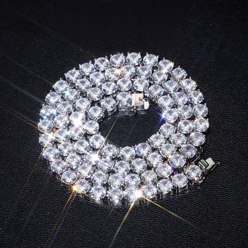 5A Zirconia Iced Chain - Hip Hop Tennis Necklace - Buddhabelief