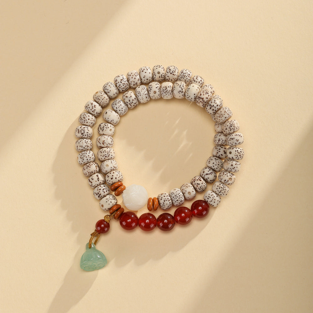 Star Moon Bodhi Mala | Agarwood Infused Beads - view 1