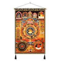 Handmade Tibetan Thangka Wall Scroll with Silk Tassel, Lama Blessed for Home Altar, Meditation & Wealth
