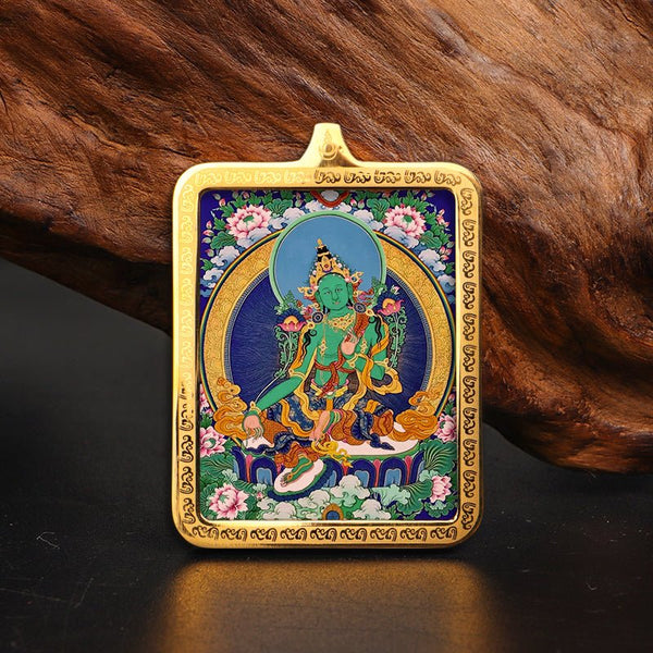 Child Green Tara Pendant | Spiritual Protection Charm