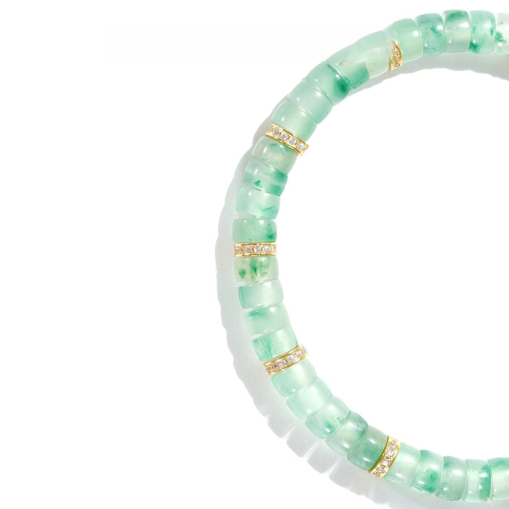 African Green Jade Bracelet — 6mm Natural Gemstone | Healing Energy - view 2