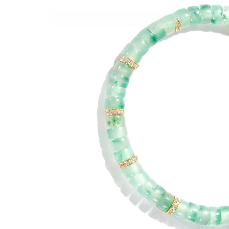 African Green Jade Bracelet — 6mm Natural Gemstone | Healing Energy - Buddhabelief